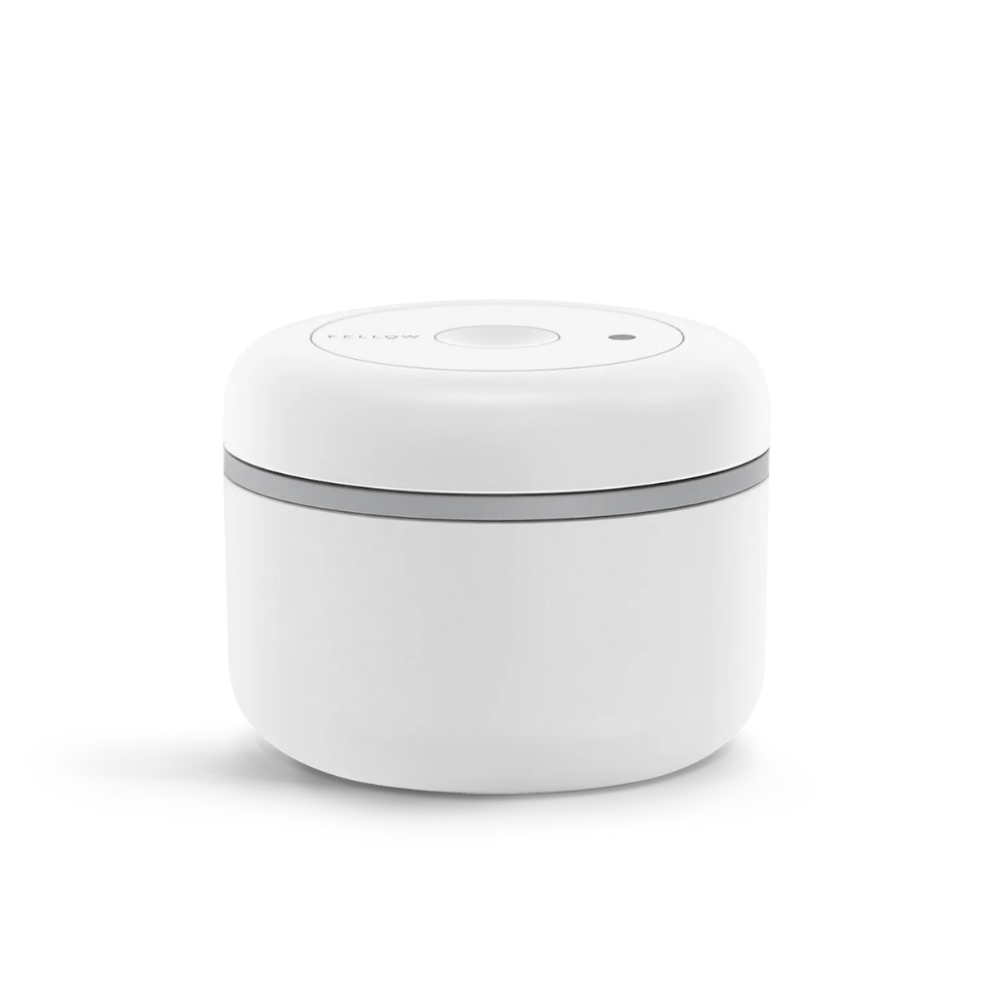 Fellow Atmos Vacuum Canister - 0.4l Matte White Steel